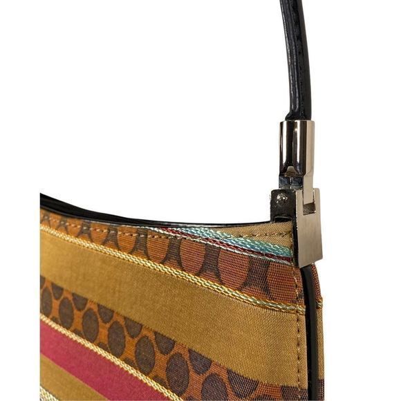 Y2K Mini Striped Multi-Color Shoulder‎ Purse - Picture 4 of 5
